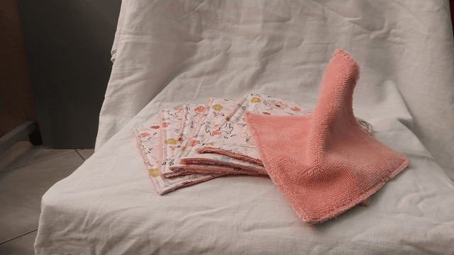 Essuie-tout lavable fleuri