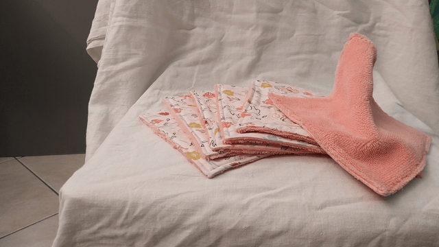 Essuie-tout lavable fleuri